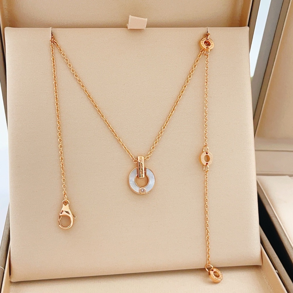 Bulgari Gold Circle Pendant Necklace - Picture 7 of 7